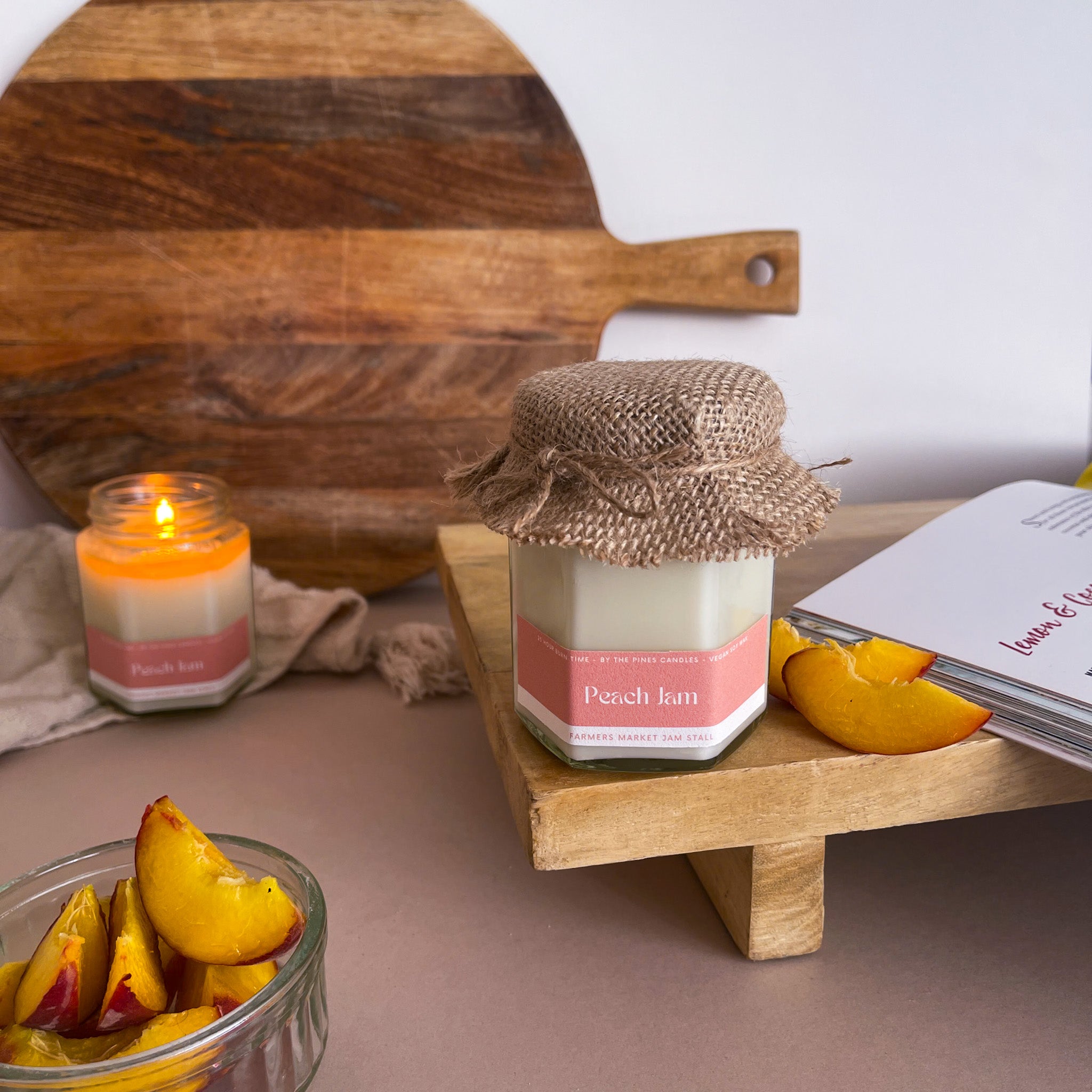 Market peach discount candles