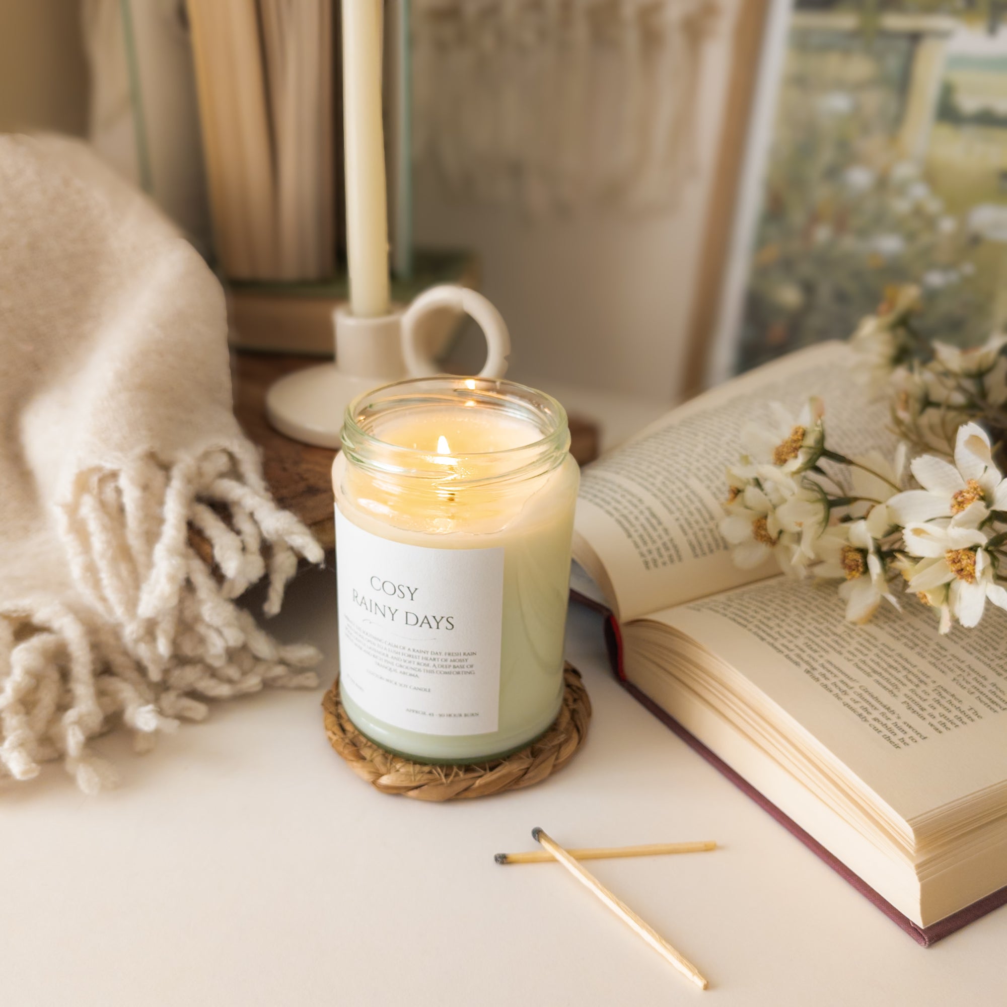 Cosy Rainy Days Candle - Cottage Core Collection