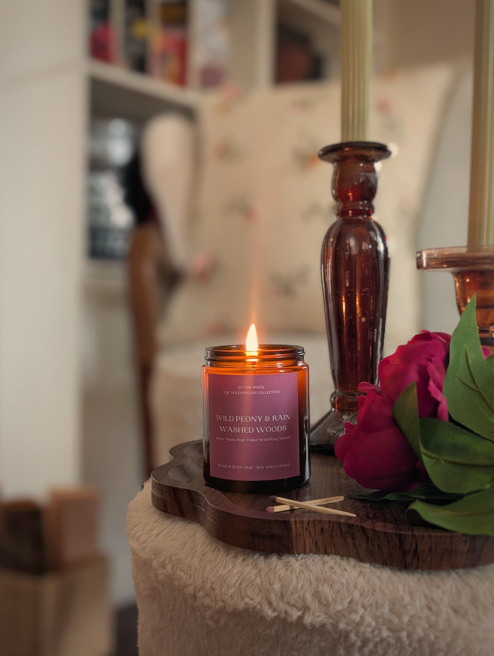 Wild Peony & Rain Washed Woods Candle 150g