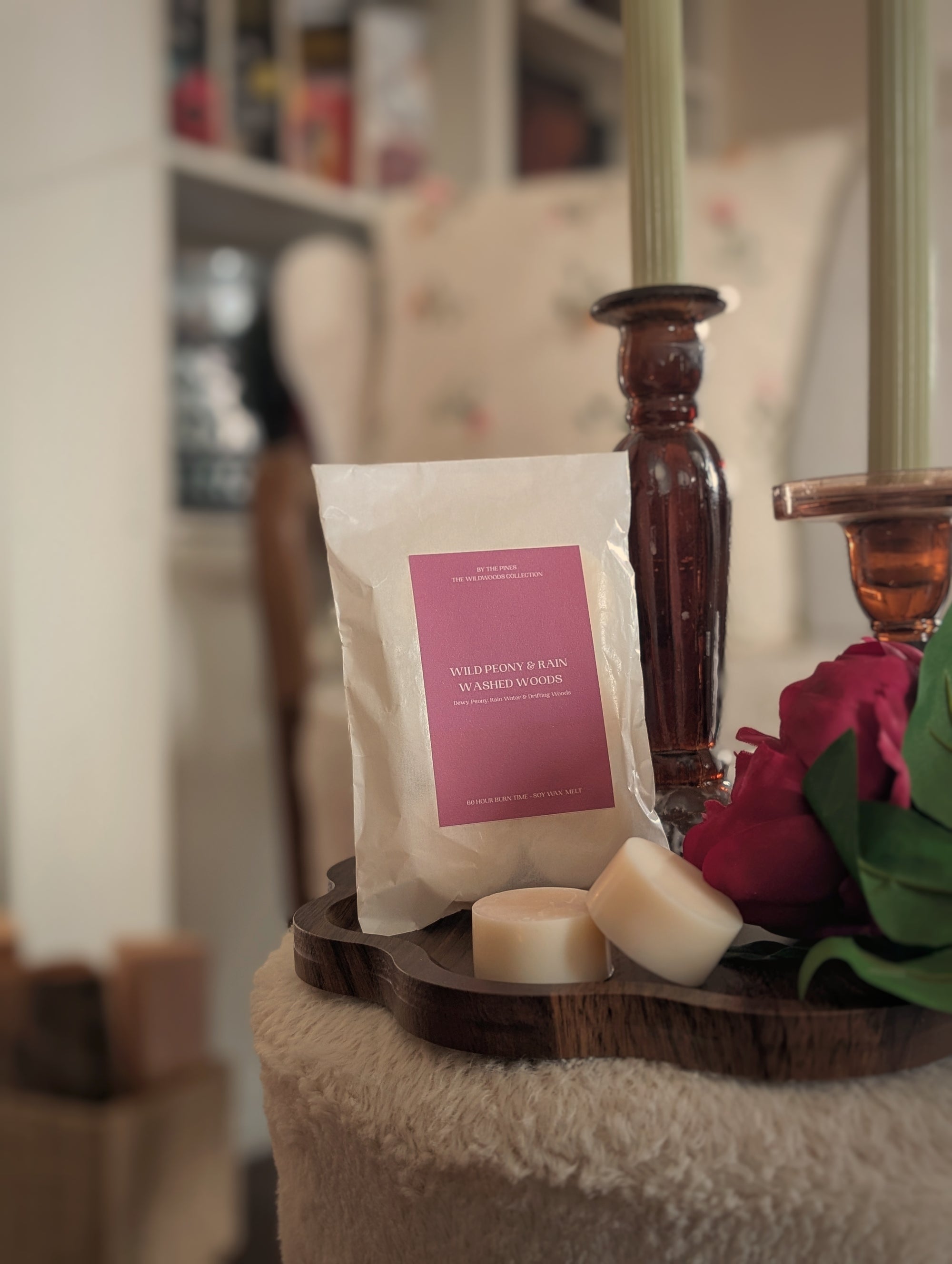 Wild Peony & Rain Washed Woods Wax Melt