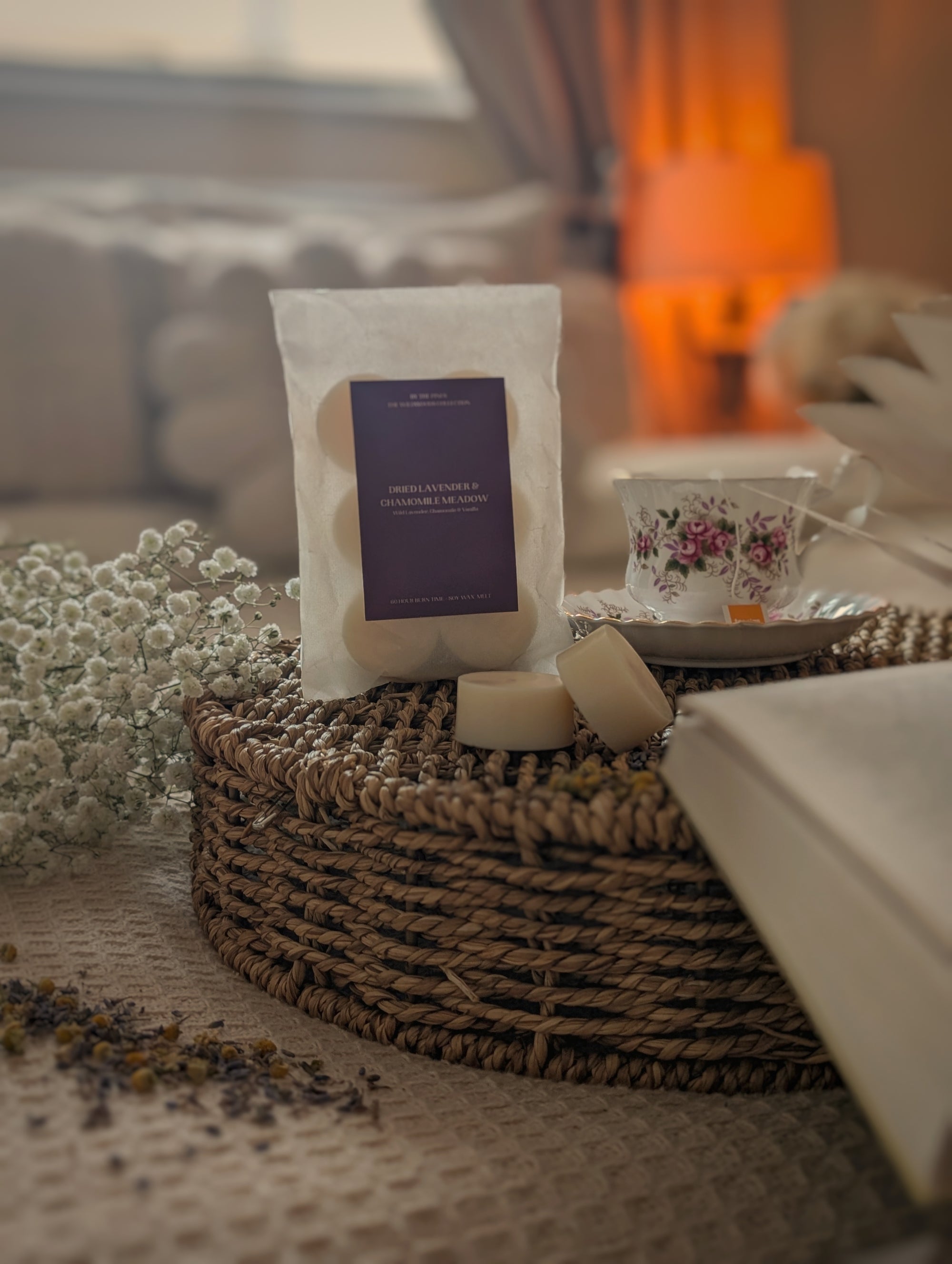 Dried Lavender & Chamomile Meadow Wax Melt