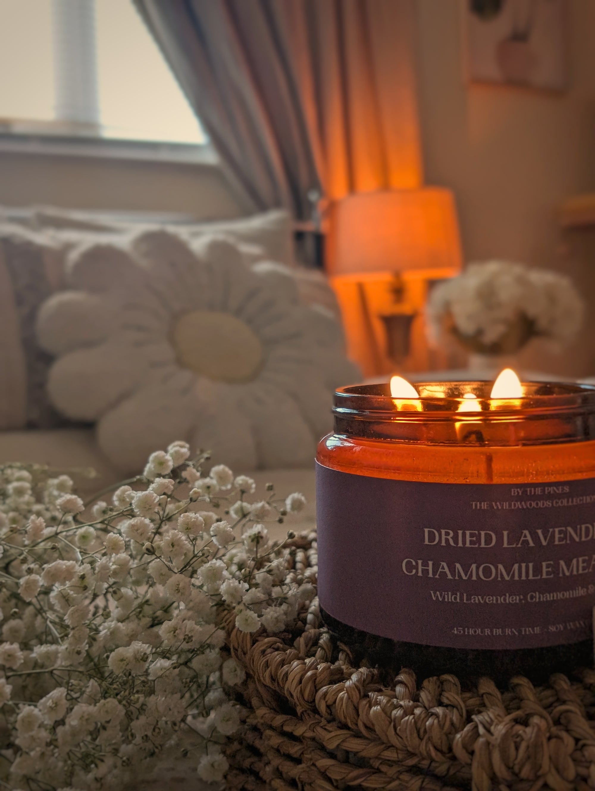 Dried Lavender & Chamomile Meadow Candle