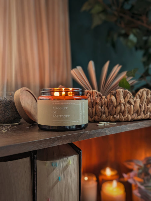 A Pocket of Positivity Essential Oils Candle
