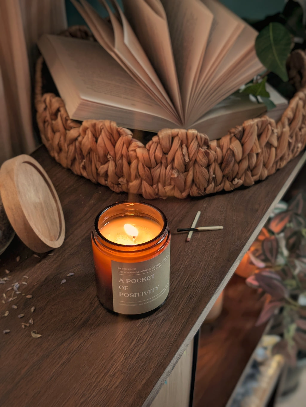 A Pocket of Positivity Essential Oils Candle