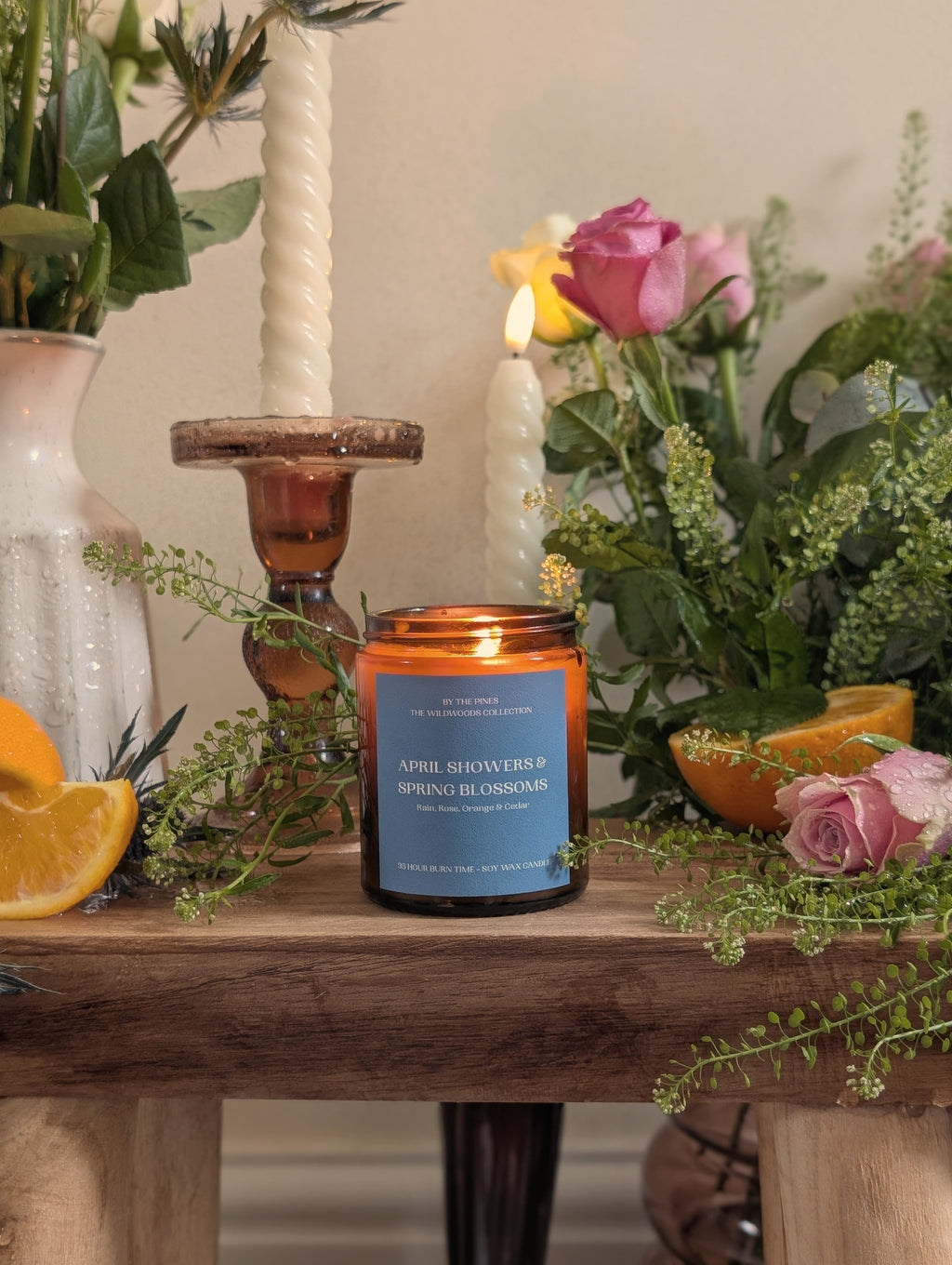 April Showers & Spring Blossoms Candle