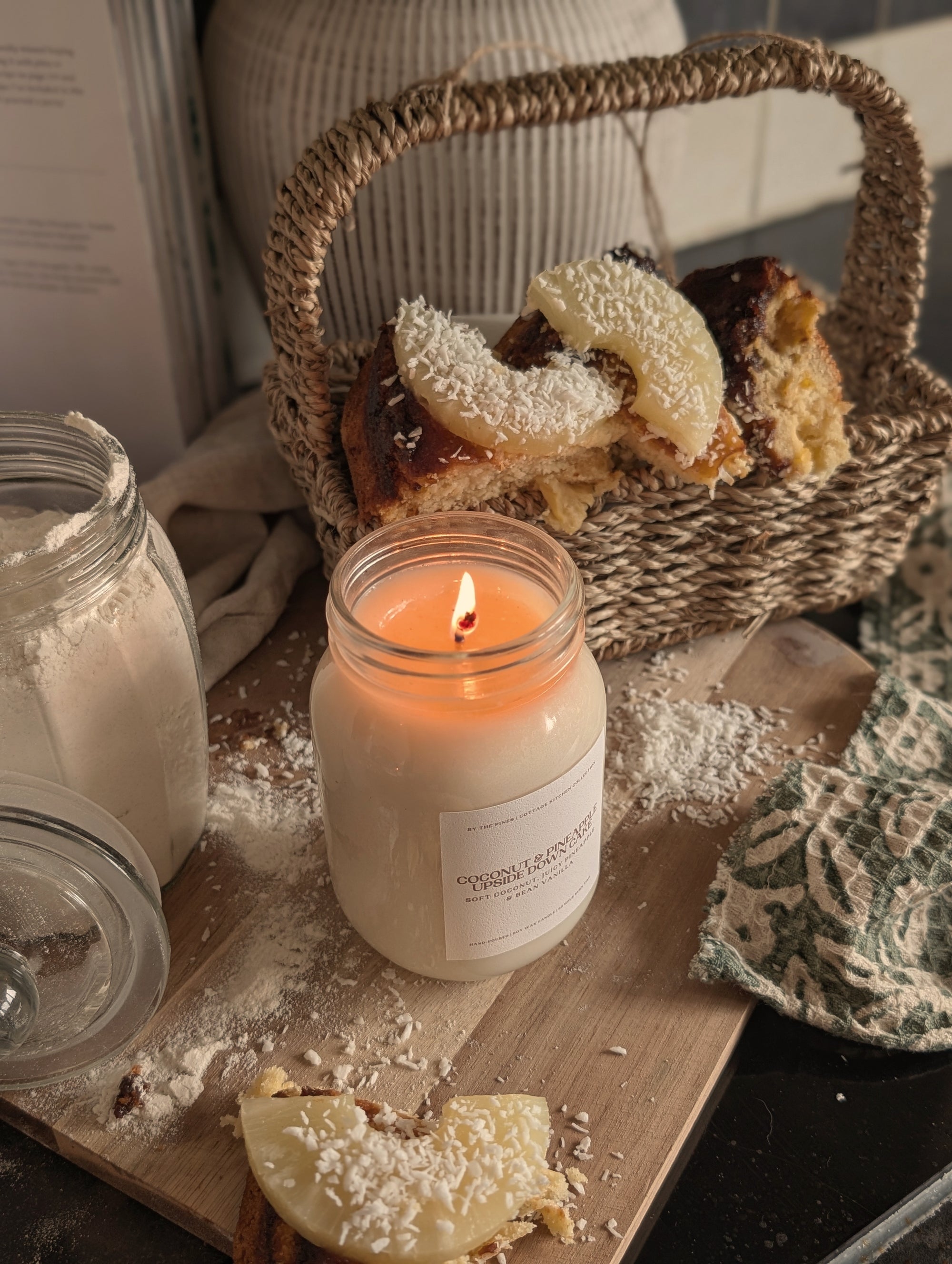 Coconut & Pineapple Upside Down Cake Candle