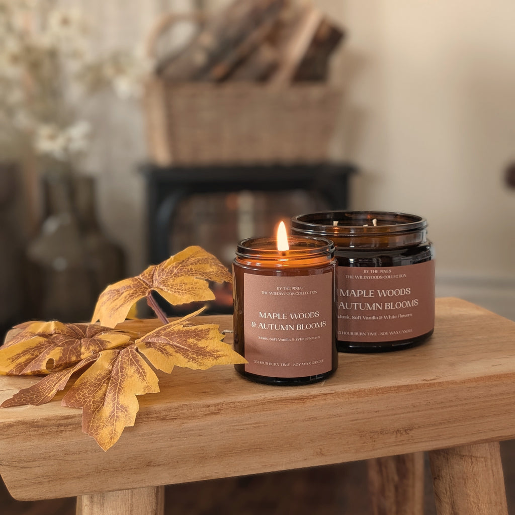 Maple Woods & Autumn Blooms Candle