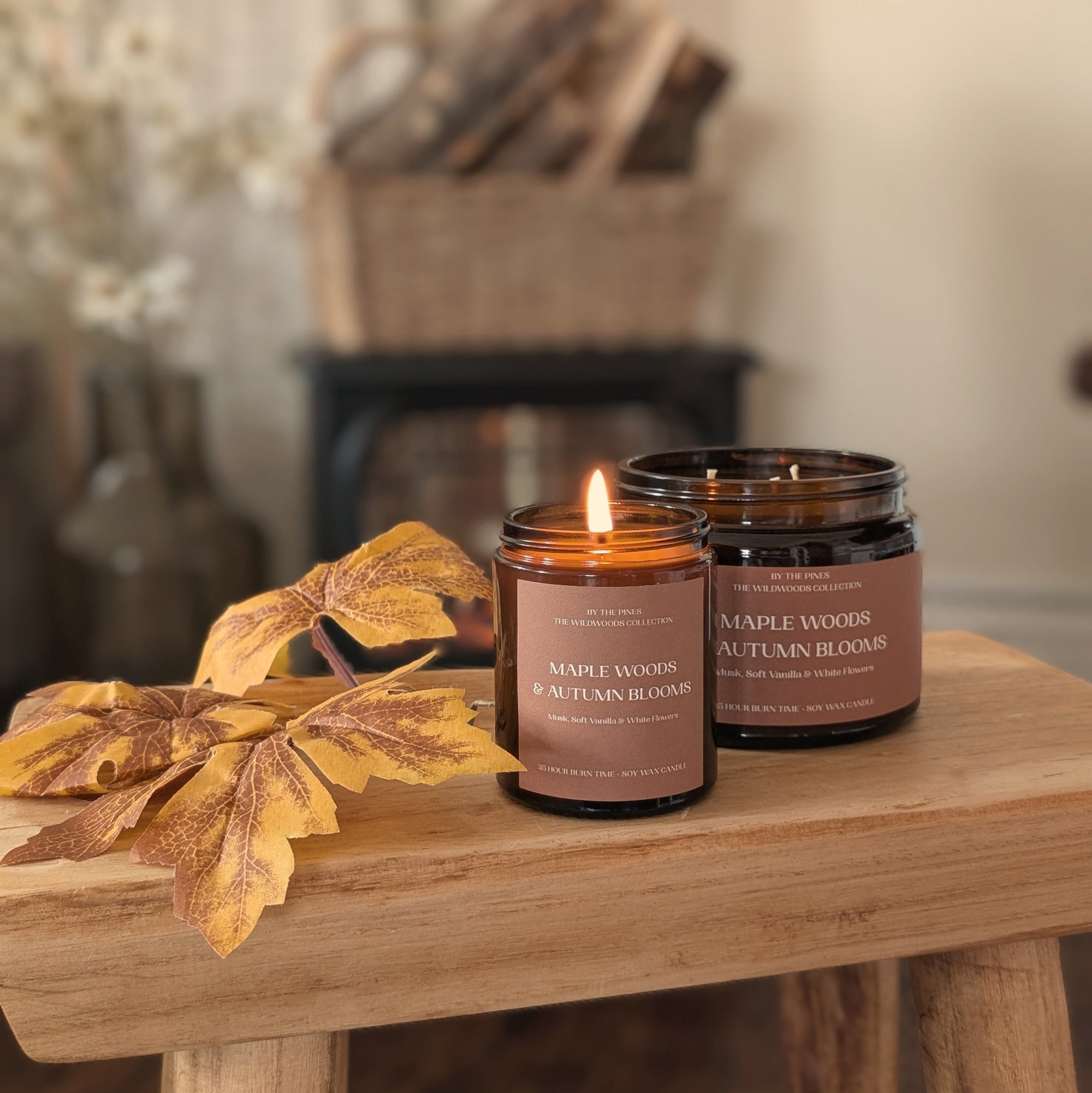 Maple Woods & Autumn Blooms Candle