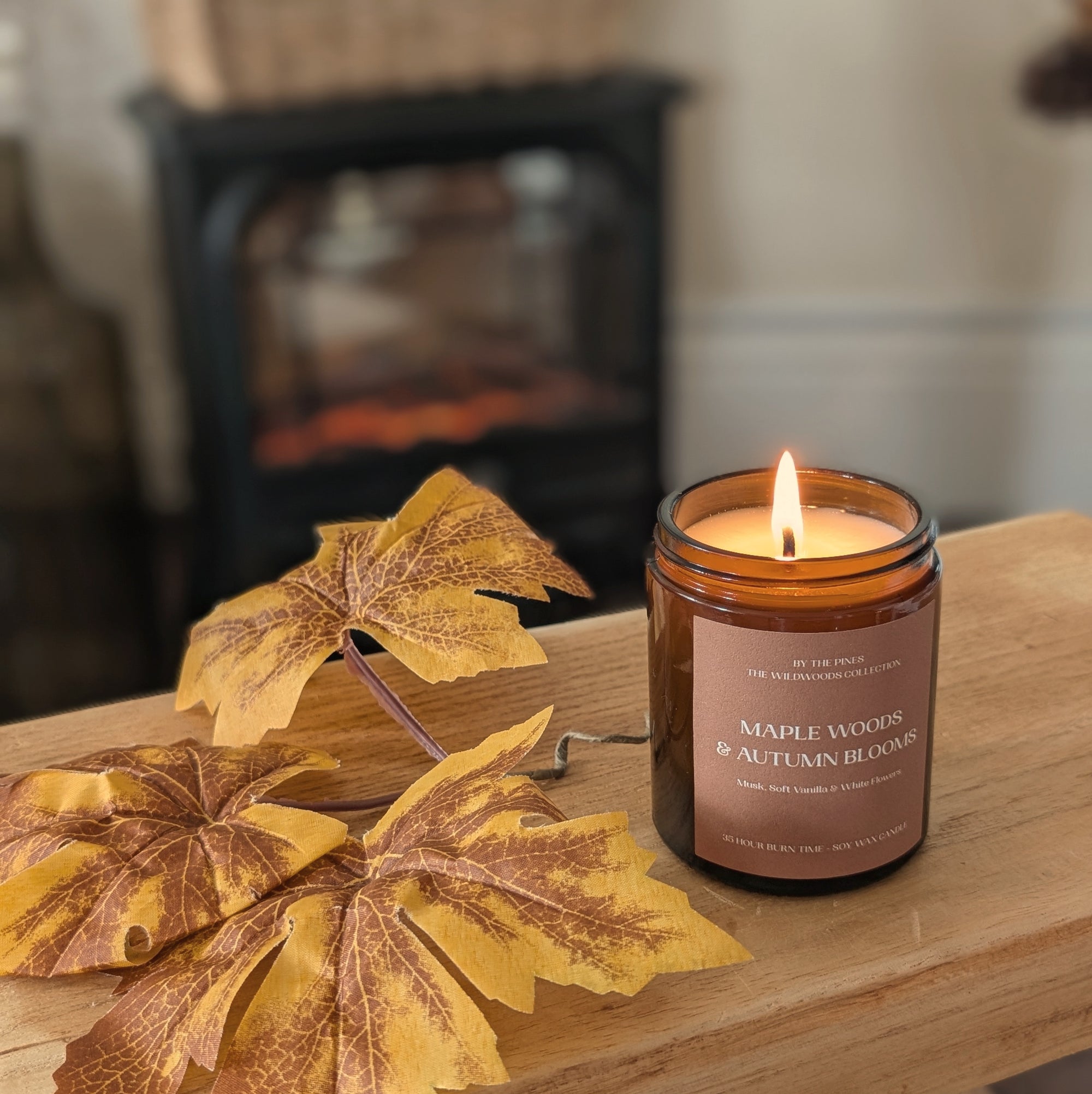 Maple Woods & Autumn Blooms Candle