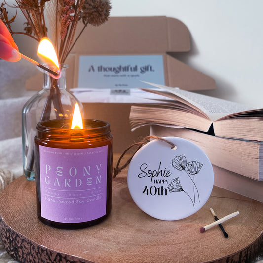 40th Birthday Apothecary Scented Candle Gift Set