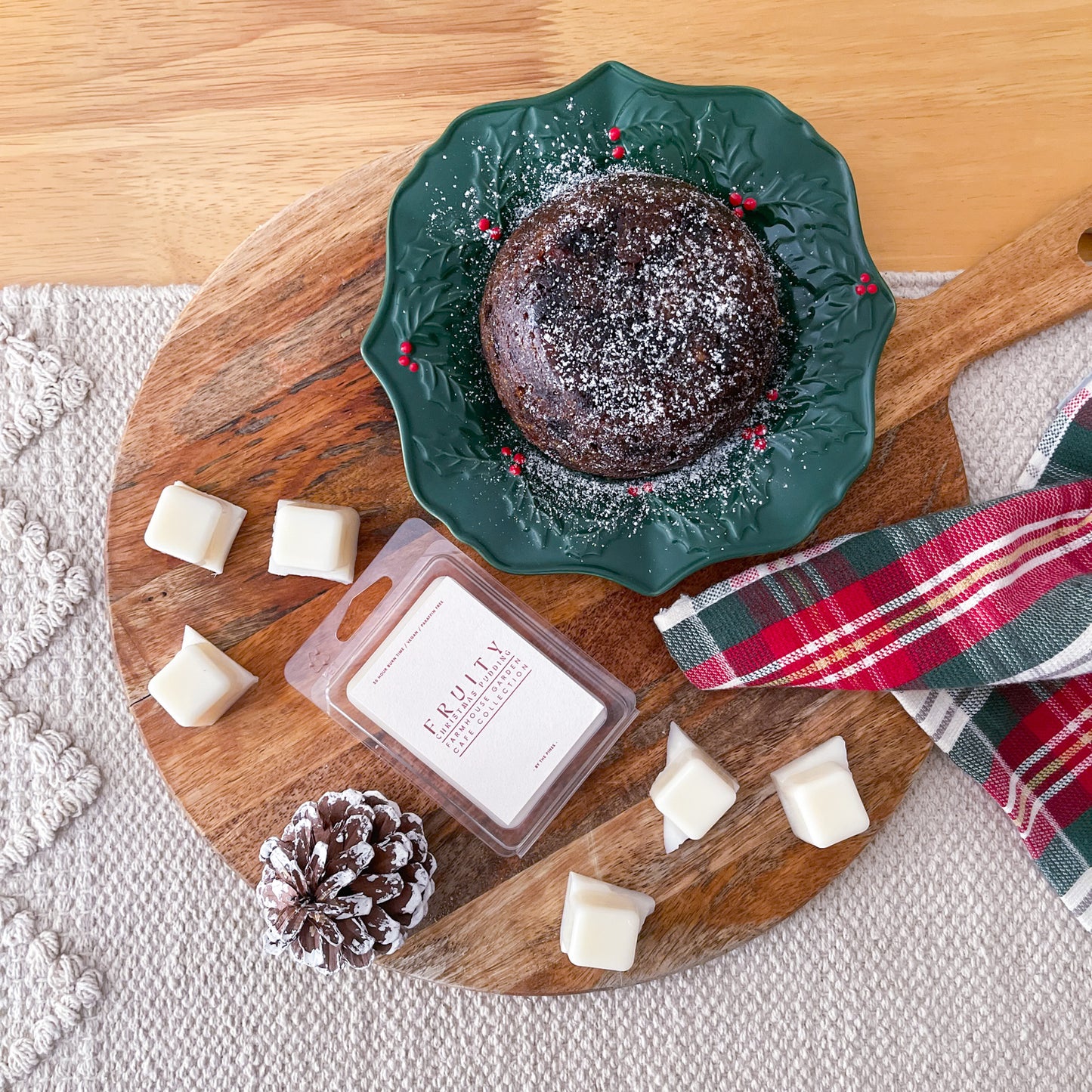 Festive Farmhouse Fruity Christmas Pudding Wax Melt