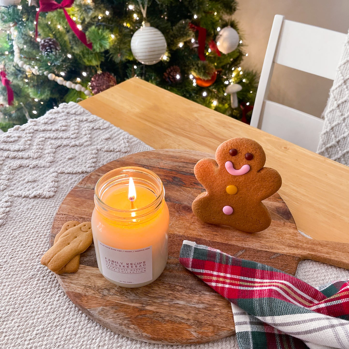 Festive Farmhouse Family Recipe Gingerbread Candle