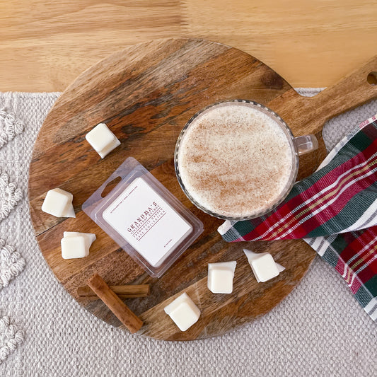 Festive Farmhouse Grandma's Gingersnap Eggnog Wax Melt