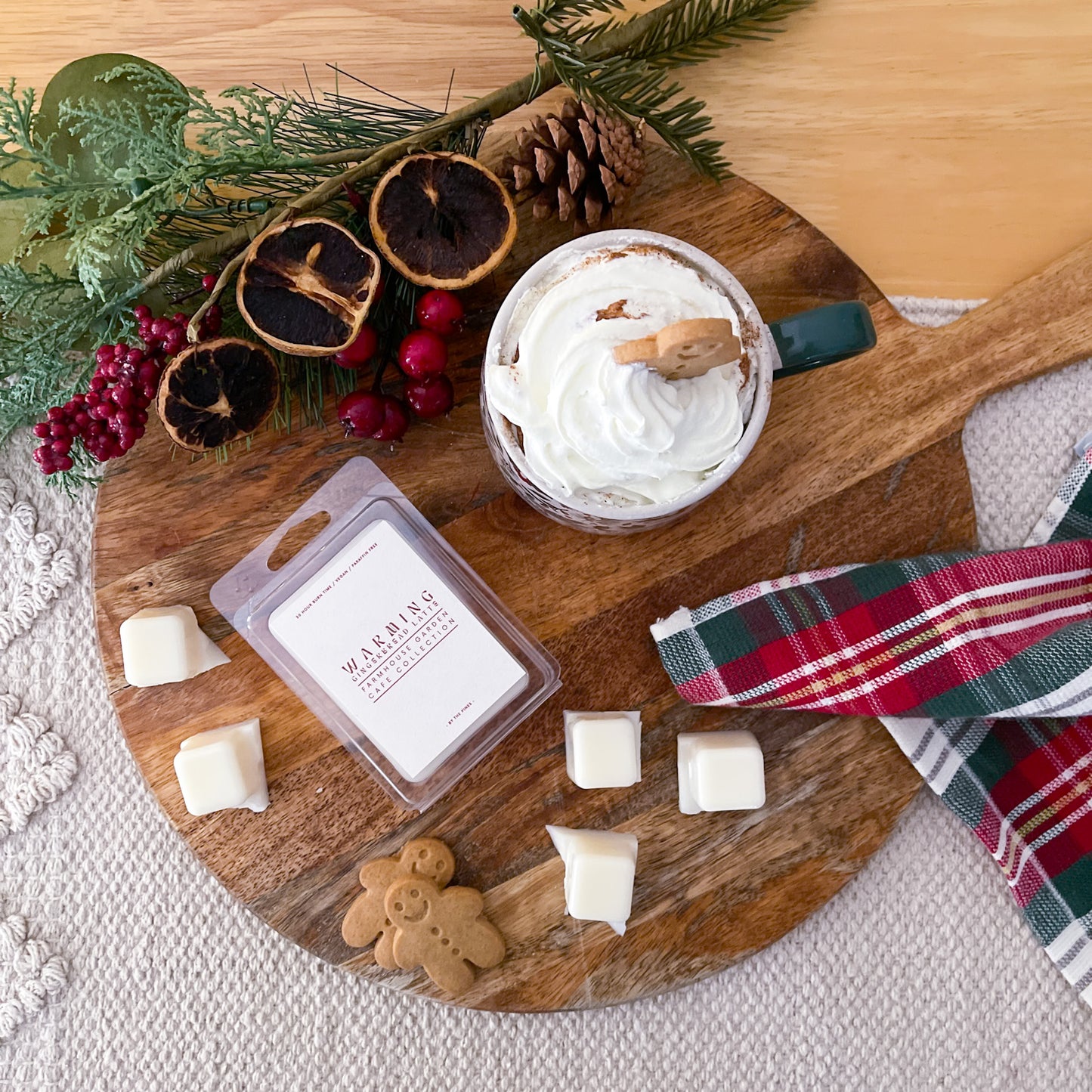 Festive Farmhouse Warming Gingerbread Latte Wax Melt