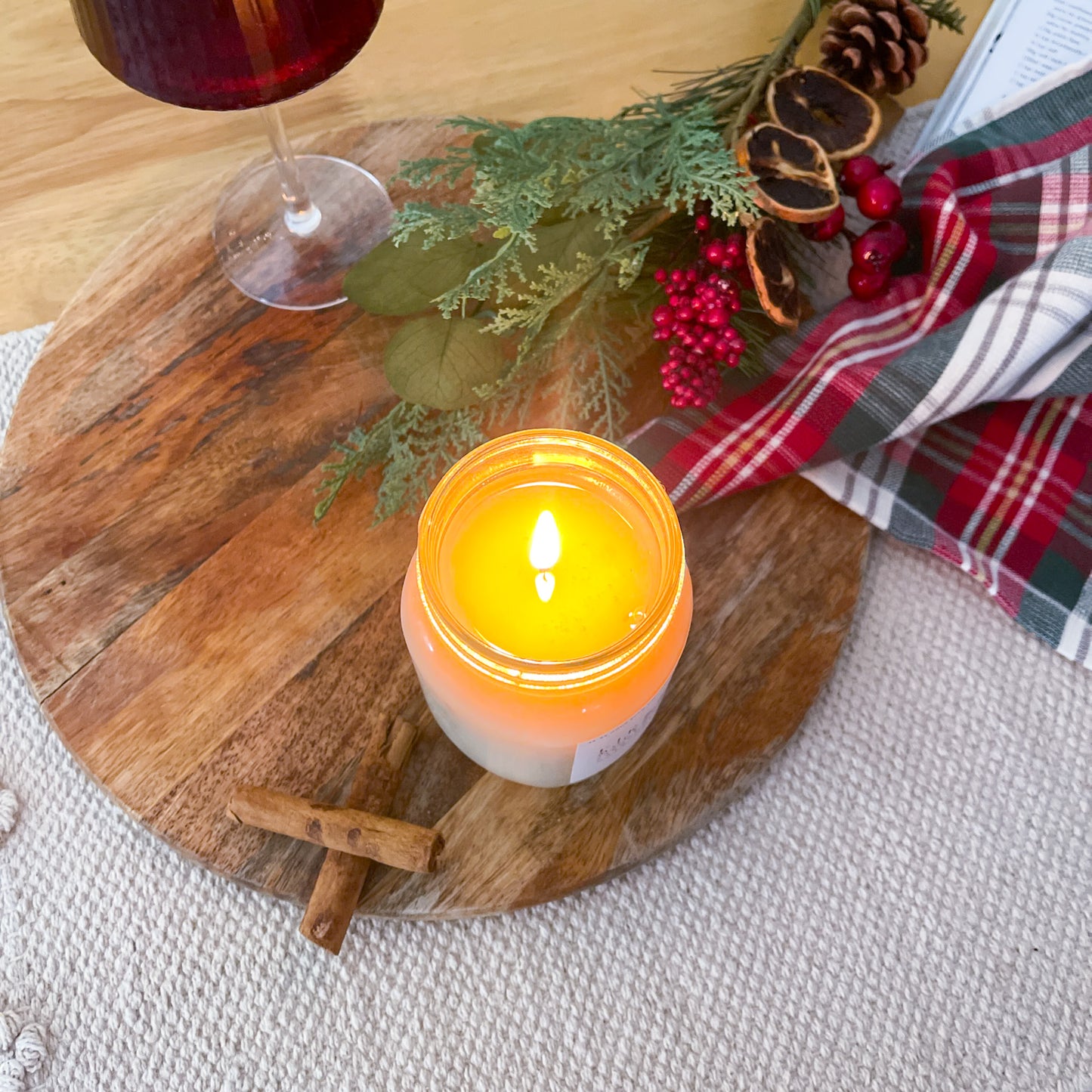 Festive Farmhouse Fireside Mulled Wine Candle