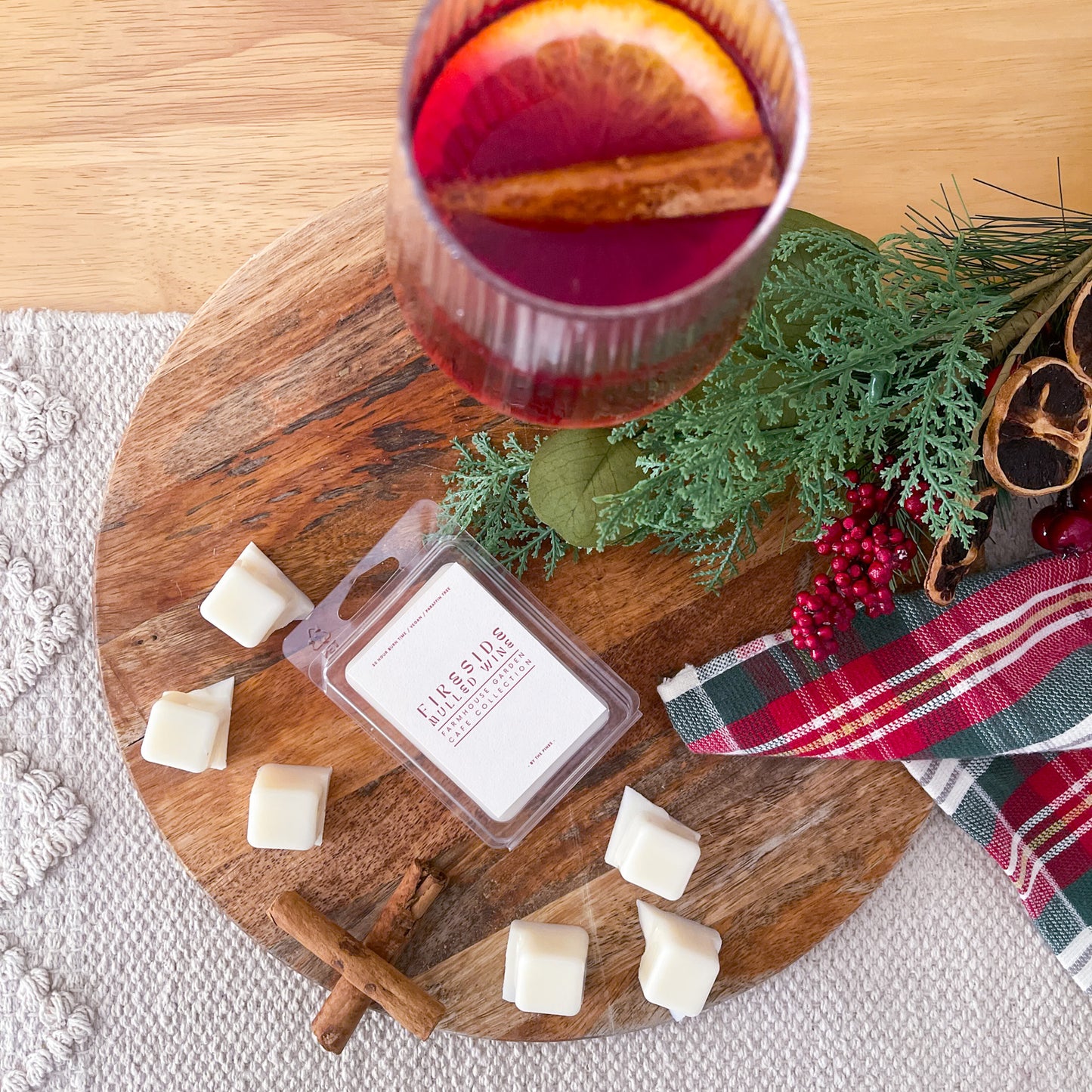 Festive Farmhouse Fireside Mulled Wine Wax melt