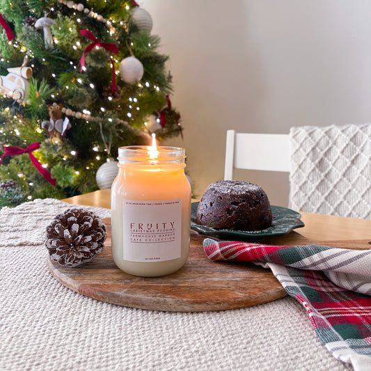 Festive Farmhouse Fruity Christmas Pudding Candle