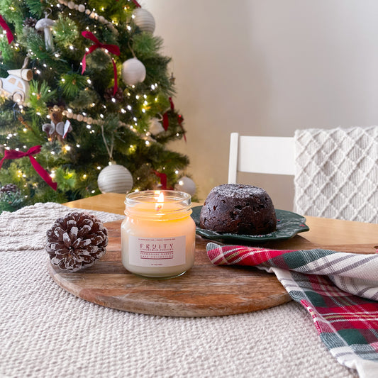 Festive Farmhouse Fruity Christmas Pudding Candle 200g