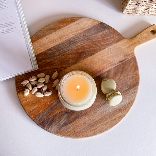 Farmhouse Toasted Pistachio Macaron Candle 200g