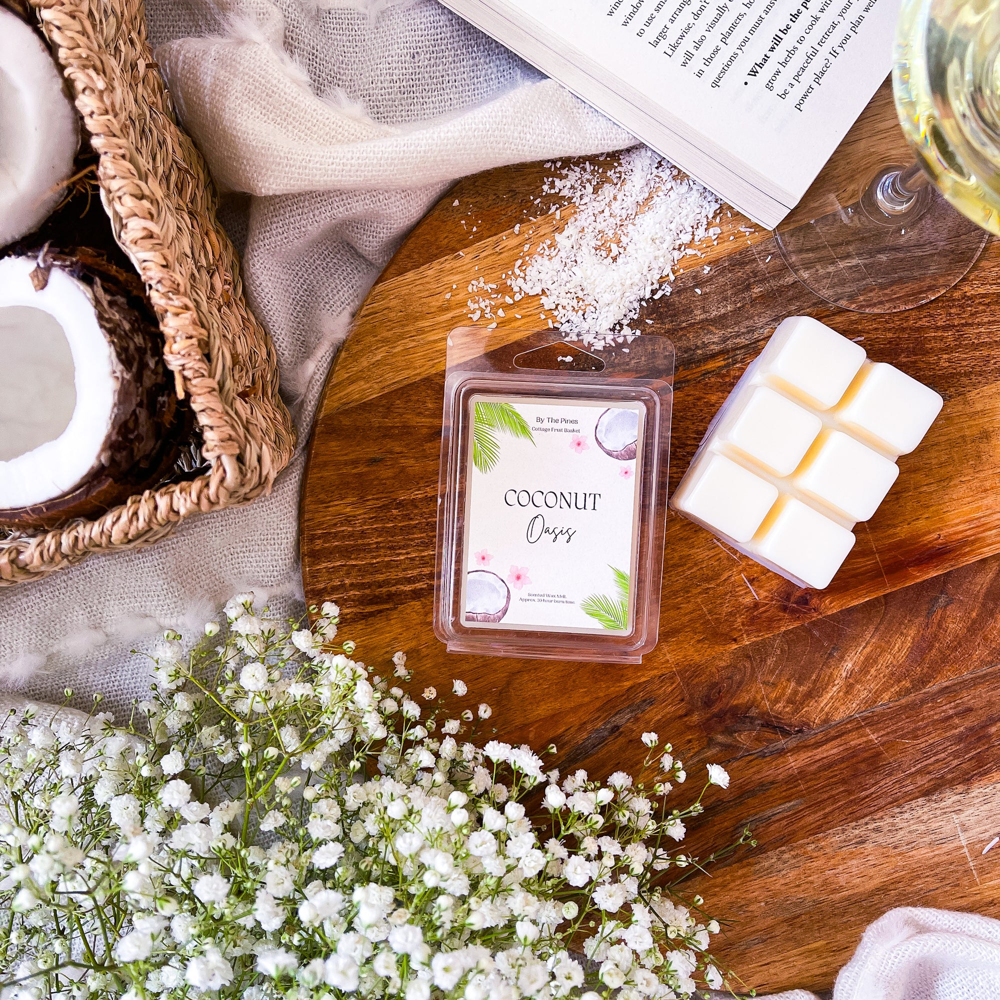 Coconut Oasis Cottage Fruit Basket Wax Melt