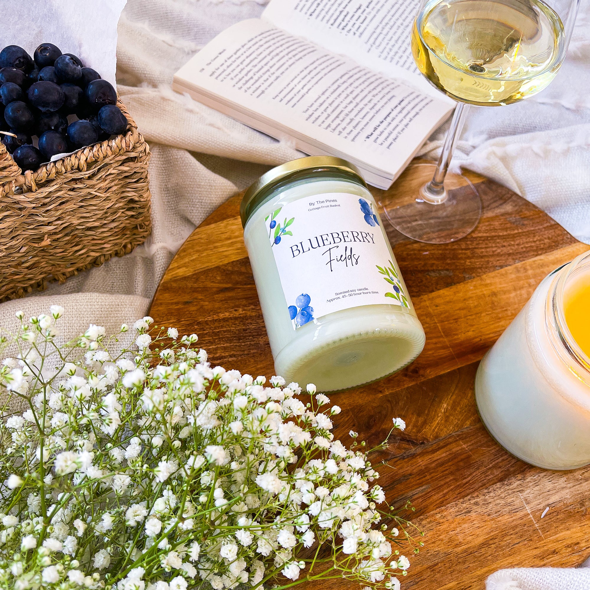 Blueberry Fields Cottage Fruit Basket Candle