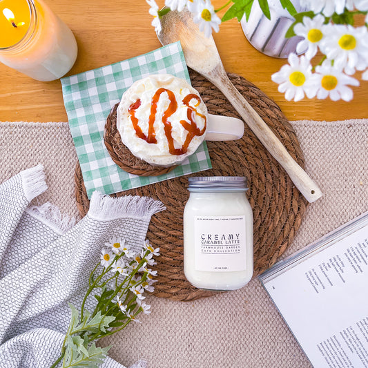 Farmhouse Creamy Caramel Latte Candle