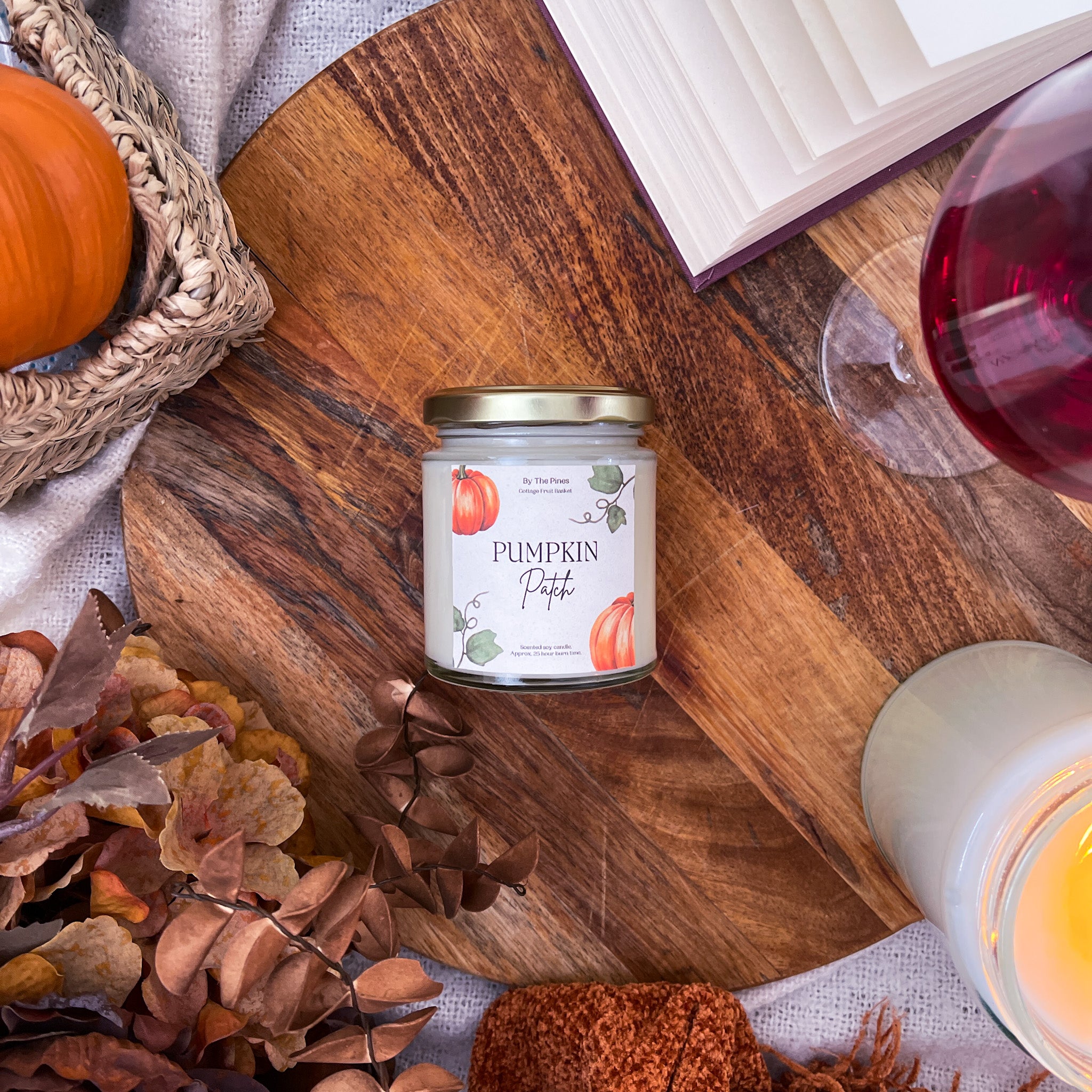 Pumpkin Patch Cottage Fruit Basket Candle