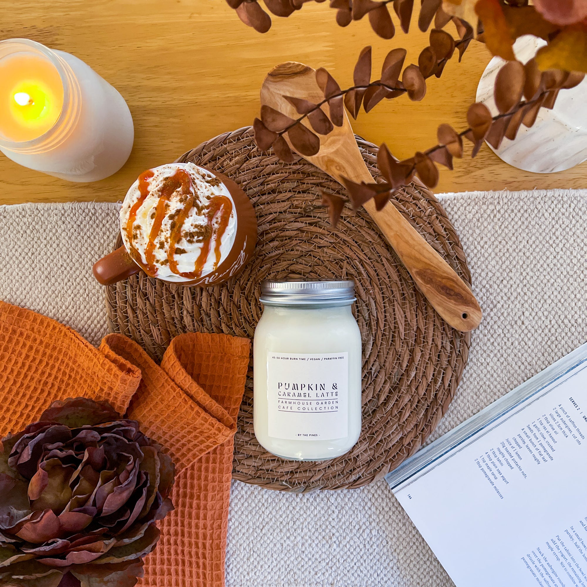 Pumpkin & Caramel Latte Farmhouse Candle