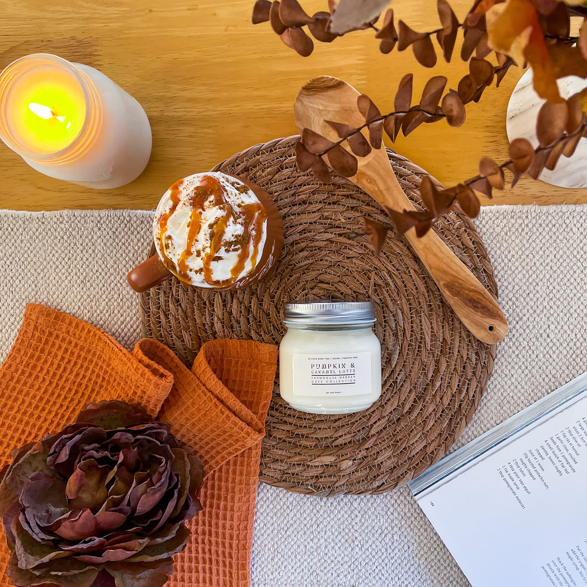 Pumpkin & Caramel Latte Farmhouse Candle 200g