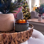 Frosty Winter Pine Christmas Nature Collection Candle