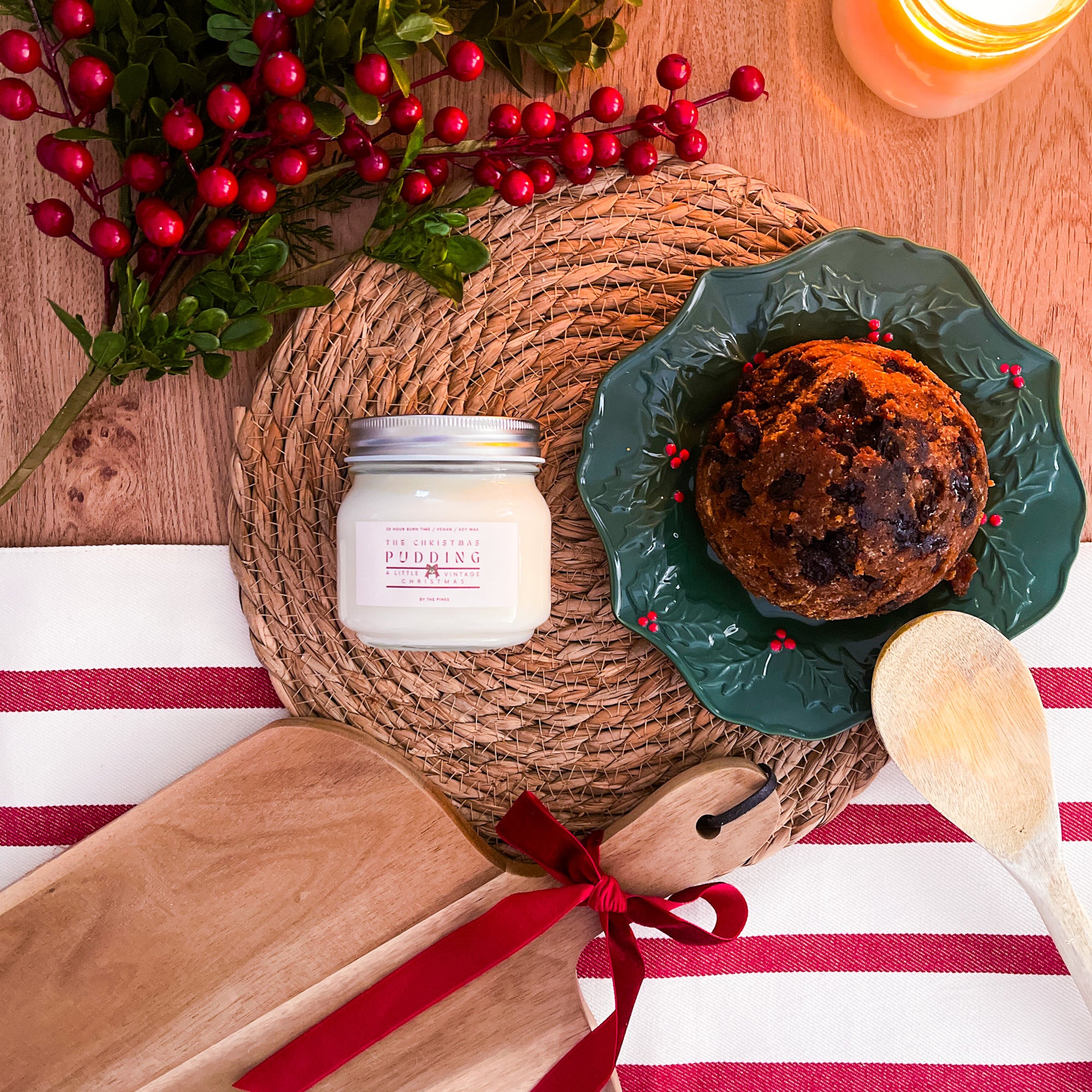 The Christmas Pudding Christmas Farmhouse Candle