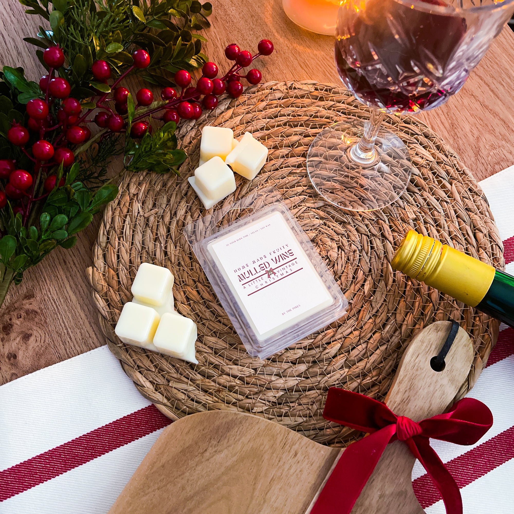 Home-made Fruity Mulled Wine Christmas Farmhouse Wax Melt