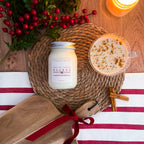 Festive Creamy Eggnog Christmas Farmhouse Candle