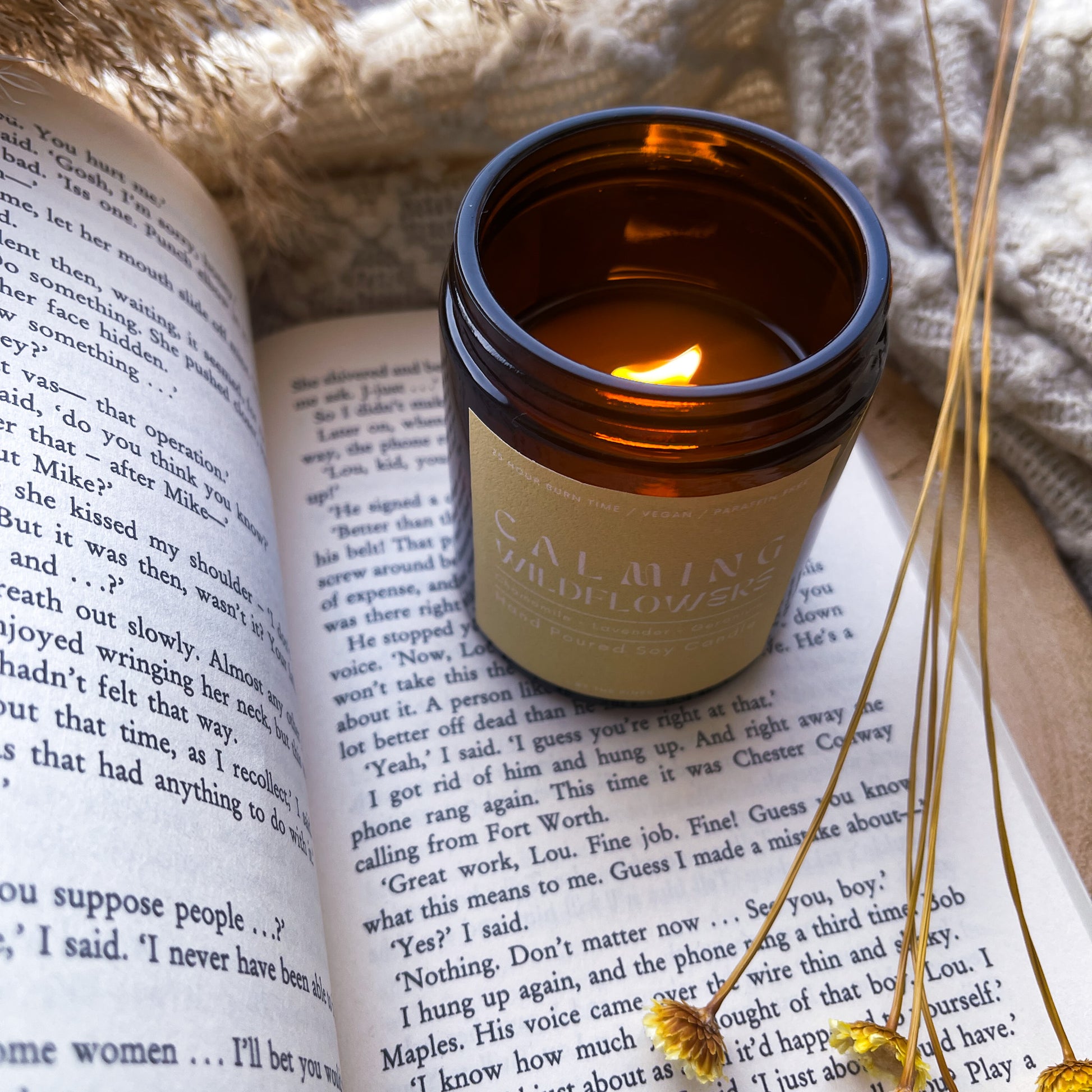 Calming Wildflowers Apothecary Candle