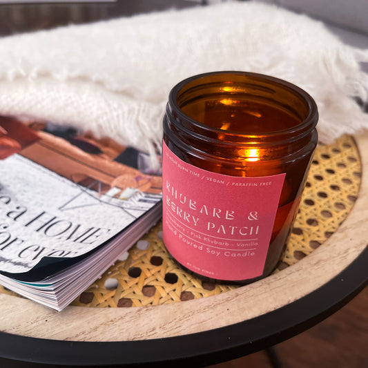 Rhubarb & Berry Patch Apothecary Candle