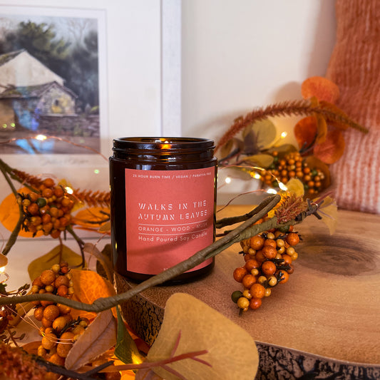 Walks in the Autumn Leaves Apothecary Candle