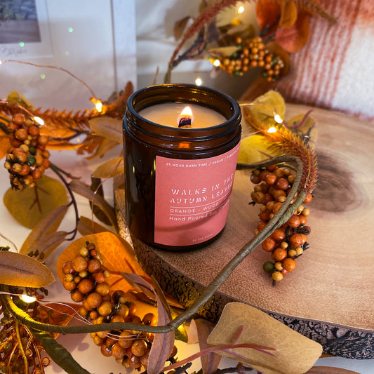 Walks in the Autumn Leaves Apothecary Candle