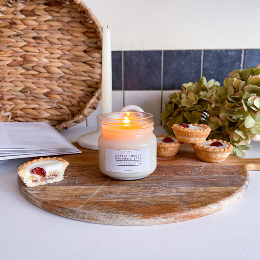 Farmhouse Rustic Cherry Bakewell Tart Candle 200g