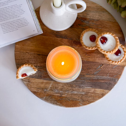 Farmhouse Rustic Cherry Bakewell Tart Candle 200g