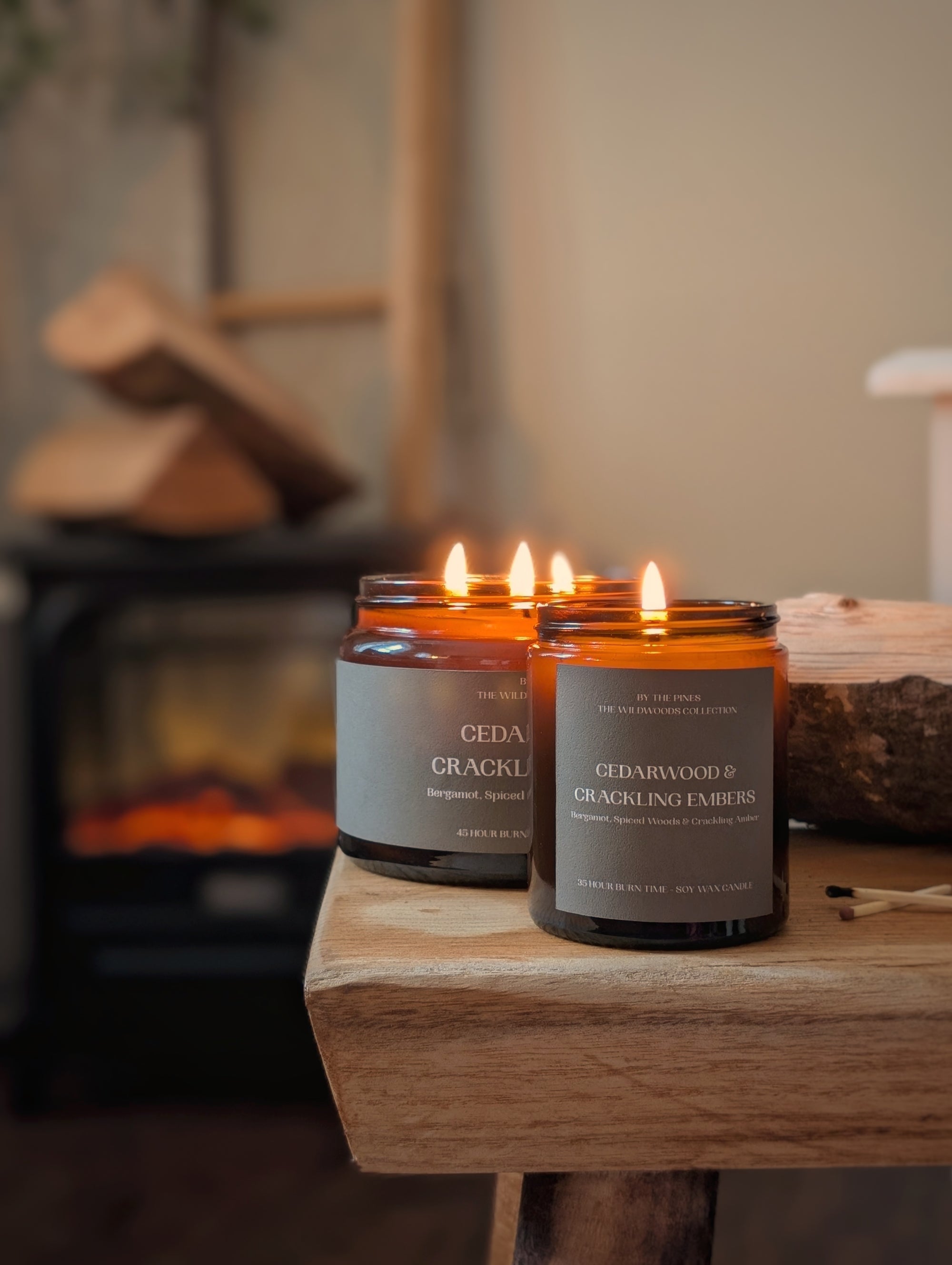 Cedarwood & Crackling Embers Candle