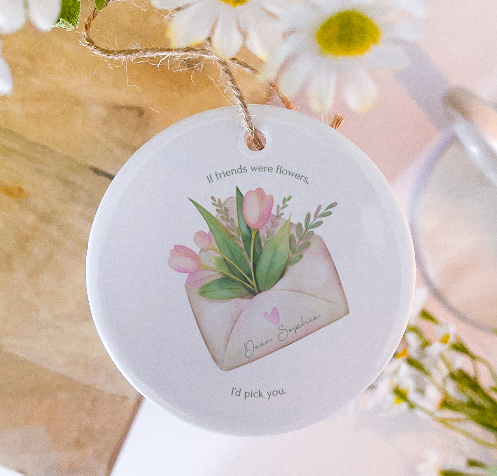 Friends Are Flowers Ceramic