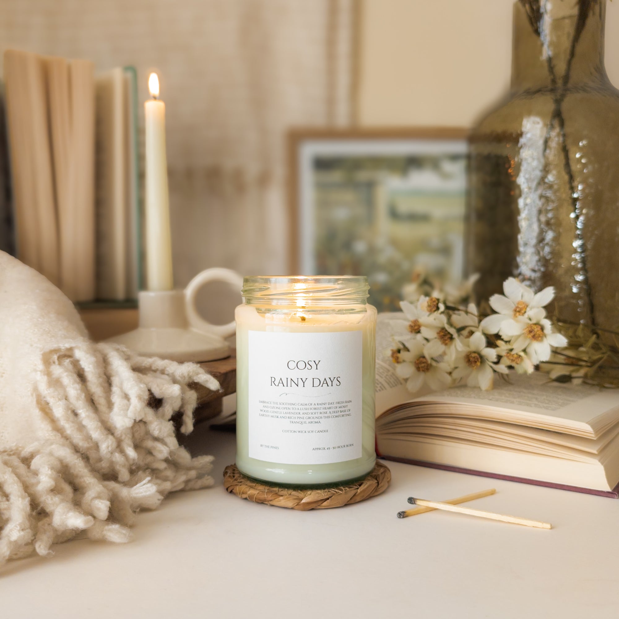 Cosy Rainy Days Candle - Cottage Core Collection