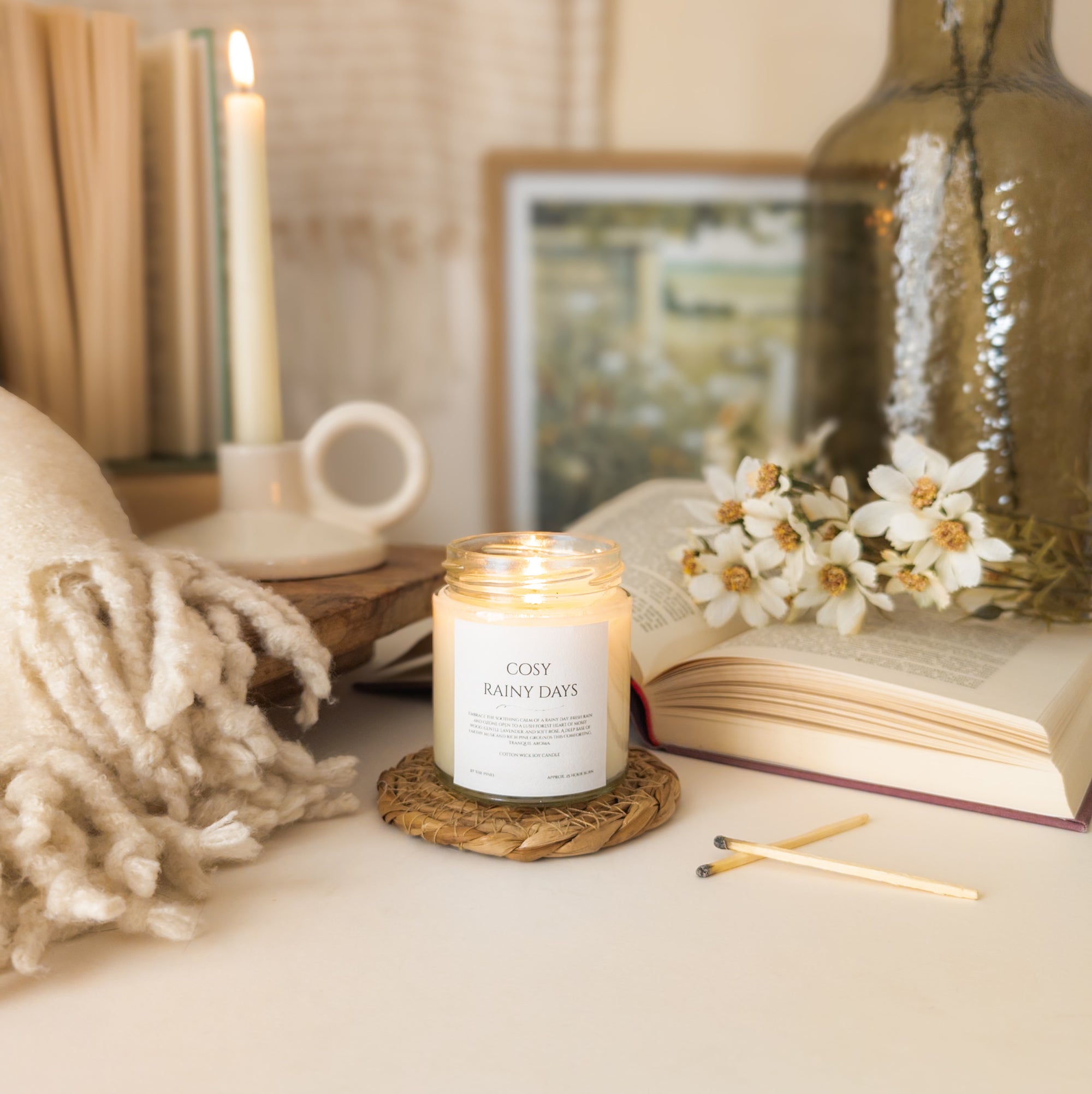 Cosy Rainy Days Candle - Cottage Core Collection