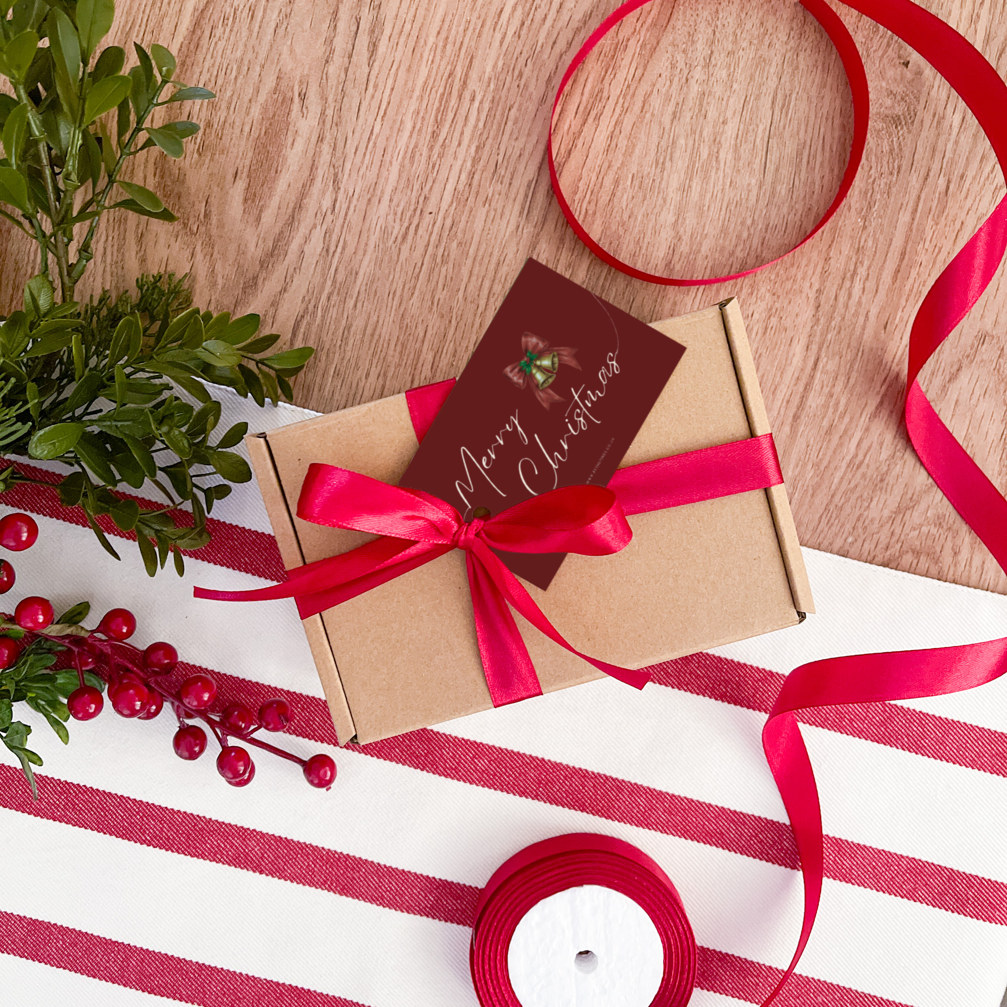 Vintage Christmas Candle Gift Box