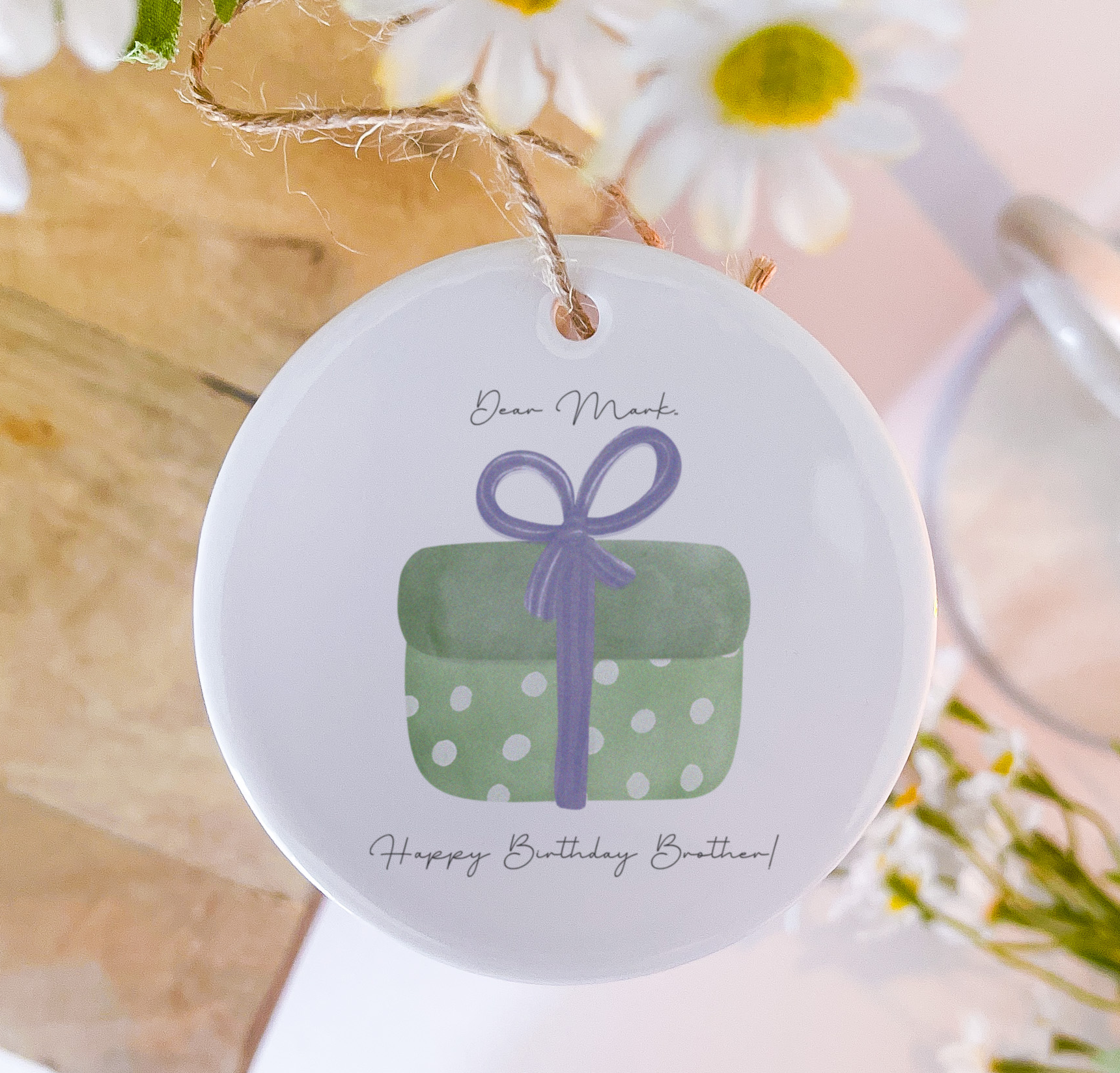 Happy Birthday Brother Ceramic