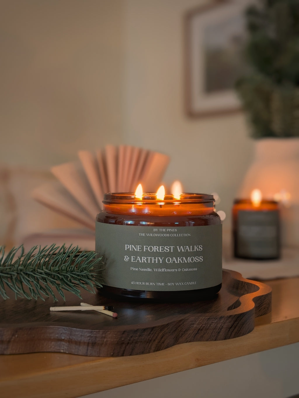 Pine Forest Walks & Earthy Oakmoss Candle