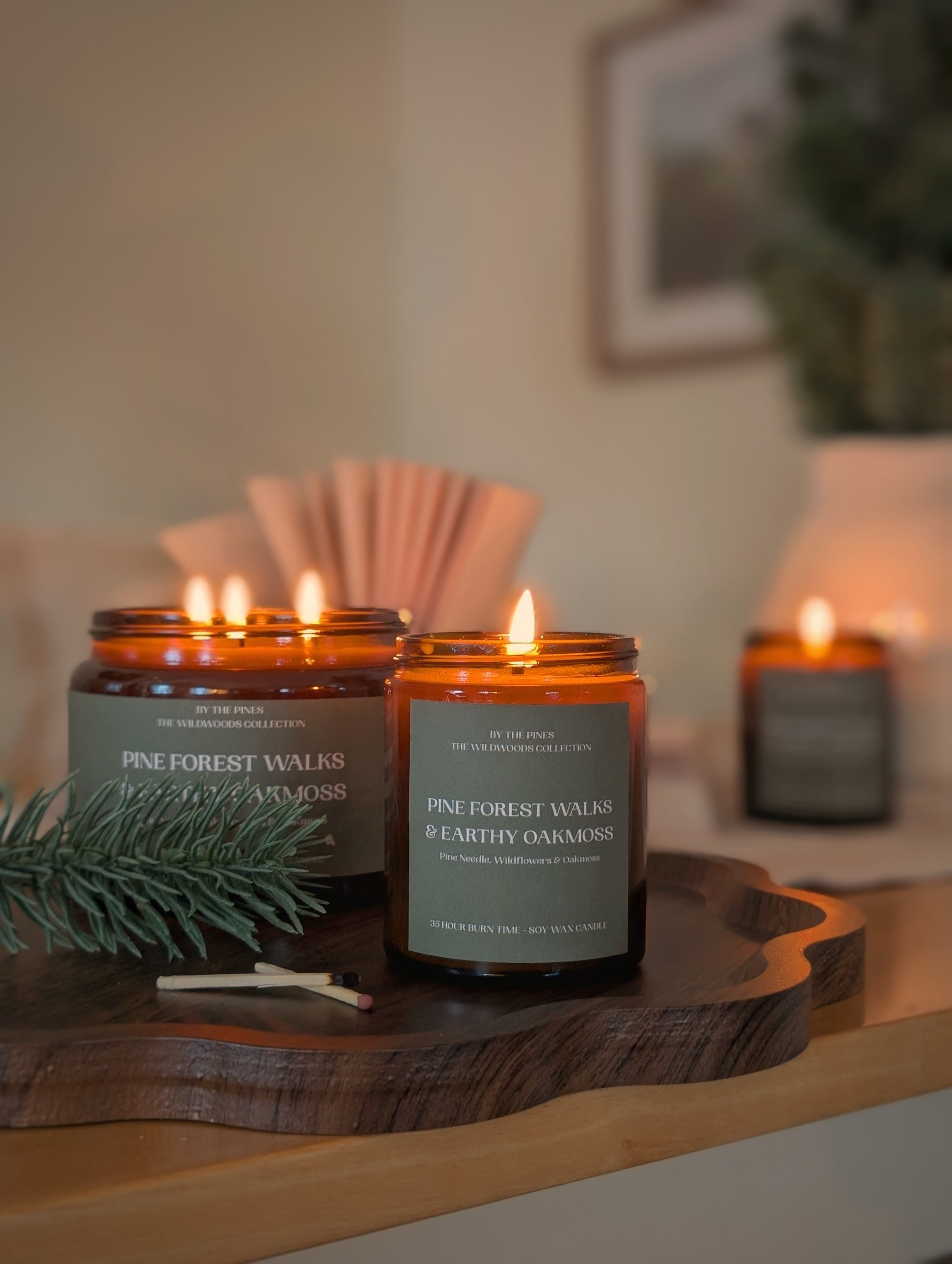 Pine Forest Walks & Earthy Oakmoss Candle